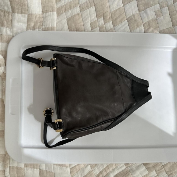 Rare vintage HCL Germany leather triangle backpack - Picture 3 of 7